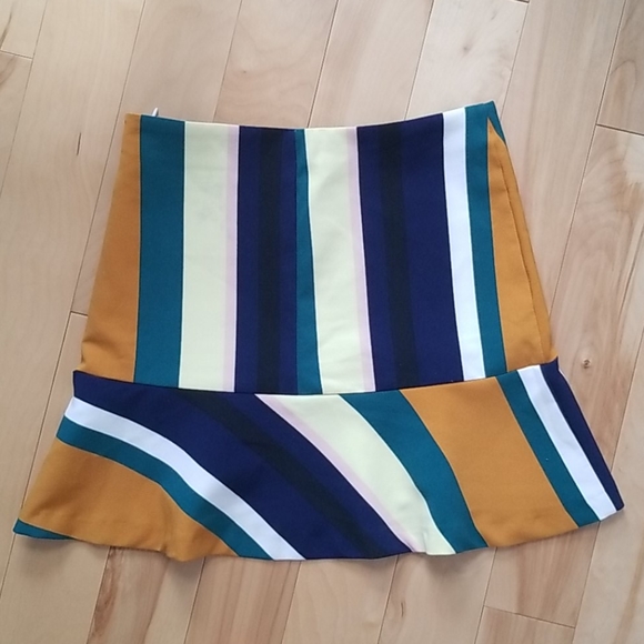 ZARA Colorblock Skirt - Picture 6 of 7